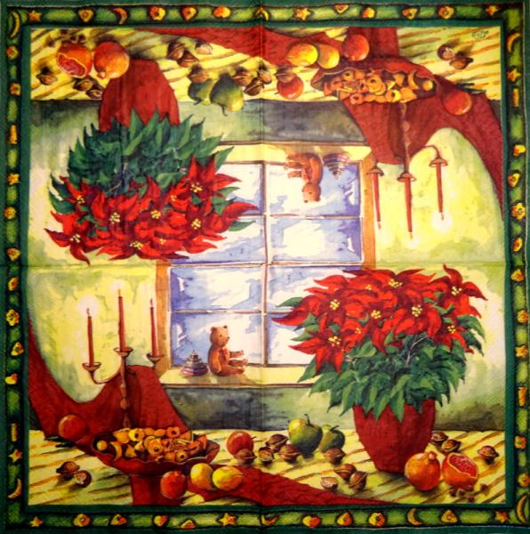 178 Christmas Flowers (missed) - 3-ply - Ihr